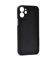 Ceponya iPhone 12 Ultra İnce Kamera Çıkıntılı PP Silikon Kılıf (Siyah)