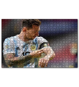 Cakapuzzle Kaptan Messi Arjantin Milli Şampiyonu Puzzle Yapboz MDF (Ahşap) (1000 Parça)