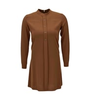 Kadın Köprü Dikişli Puntalı Tunik BGL-ST03600 (Taba)