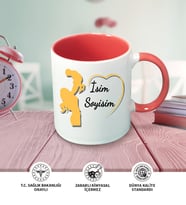 Anne Temalı Kişiye Özel İsim ve Fotoğraf Baskılı Kupa Bardak No:002 (Pembe)