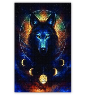 Cakapuzzle Rüya Yakalayıcı Kurt Puzzle Yapboz MDF (Ahşap) (500 Parça)
