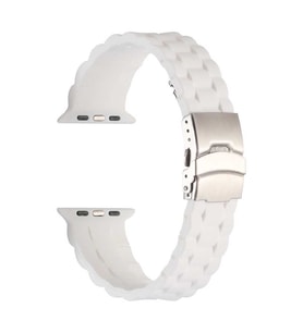 Apple Watch 38mm KRD-72 Silikon Kordon (Beyaz)