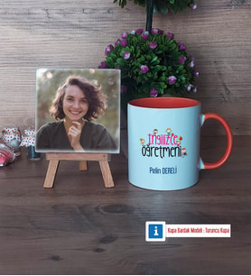 İngilizce Öğretmeni Fotoğraflı Dekoratif Taş, Kupa Bardak Beyaz Hediye (Model 13)