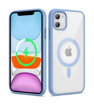 Apple iPhone 11 Kılıf Magsafe Wireless Şarj Özellikli Silikon Zore Ege Kılıf (Açık Mavi)