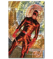 Cakapuzzle Kızıl Maske Daredevil Desenli Görsel Puzzle Yapboz MDF (Ahşap) (1000 Parça)