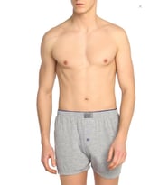3'Lü Tutku Elit Havlu Bel 1101 Düğmeli Erkek Boxer (Gri)