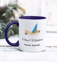 Okul Müdürü Tasarımlı Kişiye Özel Kupa Bardak (Lacivert)