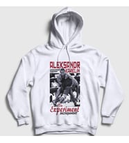 Presmono Unisex Beyaz Experiment Ufc Mma Güreş Aleksandr Karelin Kapüşonlu Sweatshirt 497293tt (Beyaz)