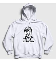 Presmono Unisex Gri Legend Karate Jackie Chan Kapüşonlu Sweatshirt 336068tt (Beyaz)