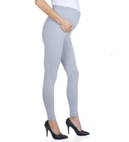 LuvmaBelly MYRA8001-8002-8009 Beli Ayarlanabilir Hamile Tayt (Gri)