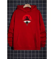 Unisex Itachi Uchiha Baskılı Sweatshirt (A.Kırmızı)