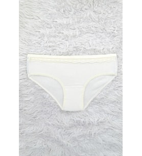 Tutku 834 Kız Çocuk İnce Bel Pınar Slip Külot (Ekru)