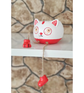 Kedi Mumluk, El Yapımı, Doğal Soya Mumu (Kırmızı)
