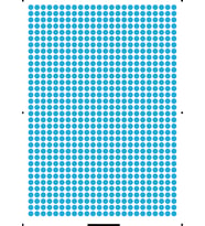 1 cm Çapında Renkli Stıcker Etiketler - 816 adetlik tabakalar halinde etiket (Mavi)