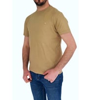Erkek Büyük Beden Sıfır Yaka Tişört Ottoman BGL-ST01891 (Camel)