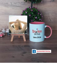 Özel Eğitim Öğretmeni Fotoğraflı Dekoratif Taş, Kupa Bardak Beyaz Hediye Öğretmenler Günü Hediyesi (Model 6)