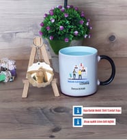 İnsan Kaynakları Uzmanı Kupa Bardak Beyaz ve Fotoğraflı Ahşap Anahtarlık Hediye (Model 9)
