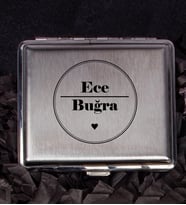 Sevgililere Özel Metal Sigara Tabakası 106975 (Kırmızı)