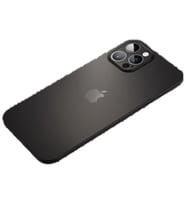 Uyumlu Model Apple iPhone 12 Pro Max Kılıf 0.3mm Ultra İnce Hayalet Yumuşak Kapak (Füme)