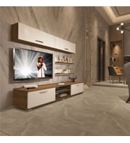 Decoraktiv Eko 5 Mdf Dvd Tv Ünitesi Tv Sehpası (Pera-Beyaz)