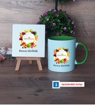 Diyetisyen Dekoratif Taş, Kupa Bardak Kırmızı Hediye (Model 13)