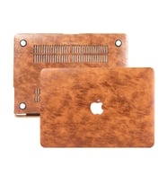 MacBook Air Kılıf HardCase A1369 A1466 2017 Öncesi Uyumlu Koruyucu Kılıf Leat01 (Kahverengi)