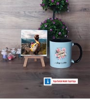Anneye Hediye Fotoğraflı Dekoratif Taş, Kupa Bardak Beyaz Hediye (Model 11)
