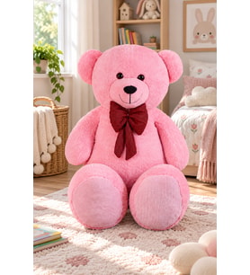 140 cm Papyonlu   Ayıcık (%100 yerli ) (Pembe)