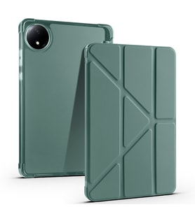 Xiaomi Redmi Pad SE 8.7 Kılıf Kalem Bölmeli Standlı Smart Cover  (Koyu Yeşil)