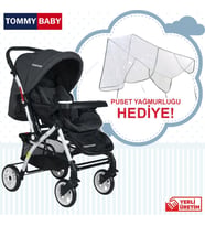 Tommybaby Eagle Alüminyum Lüx Çift Yön Bebek Arabası (Antrasit)
