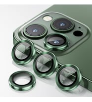 BİNANO Mini Metal Ring Iphone 12 Pro Lens Koruyucu 3'lü Takım (Koyu Yeşil)