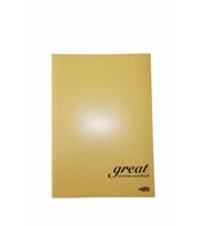 Kareli 40 Yaprak Plastik Kapak A4 Boy Defter (Sarı)