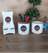 Love Your Self Hediye Sepeti Kupa Bardak T Kulplu, Kalemlik ve Ahşap Telefon Standı Arkadaşa Hediye, Anneye Hediye (Model 3)