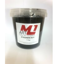 M1 ART Toz Pigment Boya 1.kg -epoksi Reçine-poliüretan Reçine-polyester Reçine Boyası (Siyah)