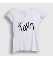 Presmono Kadın Sarı Logo Korn T-Shirt 92411tt (Beyaz)