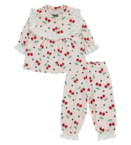 Civil Baby Kız Bebek Pijama Takımı 6-18 Ay Açık Somon (Somon)