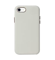 Apple iPhone 8 Kılıf Zore Eyzi Kadife İç Yüzey Suni Deri Kılıf (Beyaz)