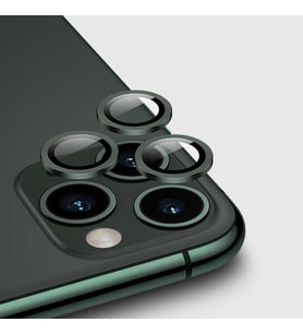Apple iPhone 12 Pro CL-01 Lüx ​​​​Kamera Lens Koruyucu (Koyu Yeşil)