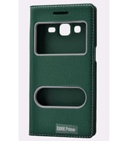Galaxy Core Prime G360 Kılıf Dolce Kapaklı Kılıf (Yeşil)