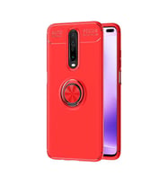 Xiaomi Poco X2 Kılıf Yüzüklü Magnetli Ravel Case (Kırmızı)
