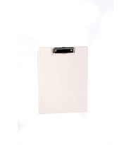 Kapaklı Sekreterlik A4 Pvc 100 Yaprak Kapasiteli Clip Board 23,5x32 cm (Krem)