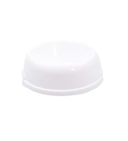 Yıldırım Pet Plastik Küçük Mama Kabı 14 x 14 x 5 cm Kırmızı (Beyaz)
