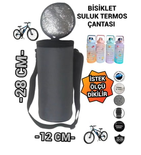 BİSİKLET MOTOSİKLET SULUK TERMOS ÇANTA (Gri)
