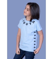 Toontoy  Erkek Çocuk Youth Baskılı Tişört (Mavi)
