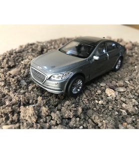 HYUNDAİ Çekbırak Metal Model Araba(ÖZEL PLAKALI) (Gri)