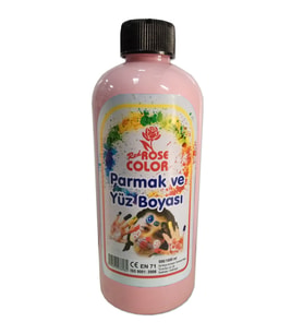 Parmak Ve Yüz Hobi Boyası 500ml  10 Renk  RedRose (Pembe)