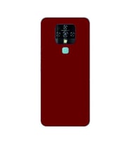 Tecno Camon 16 Kılıf Kamera Korumalı Silikon Rubber Arka Kapak (Kırmızı)