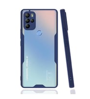 General Mobile 21 Pro Kılıf Kamera Korumalı Arkası Şeffaf Silikon (Lacivert)