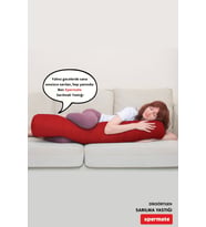 XPERMATE Sarılma Yastığı , Uyku Yastığı , Bacak Arası Yastığı Silindir 150x20 cm (Kırmızı)