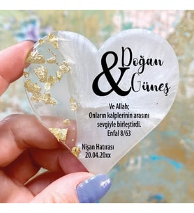 Epoksi Magnet Hediyelik -ETİKET DEĞİLDİR!! - Düğün, Nişan, Nikah, Kına, Söz Hatırası (Gold)